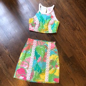 💖 Crop top and skirt 💖